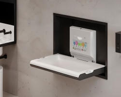 Baby changing station for commercial use